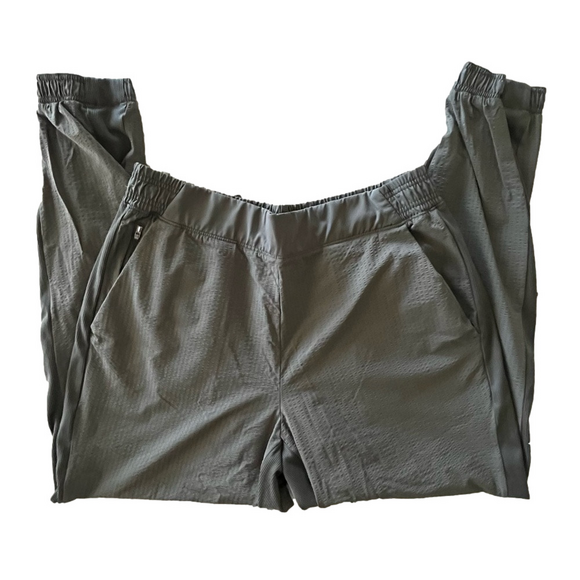 Athleta Brooklyn Jogger Textured Olive Green Size 14 - Picture 5 of 14